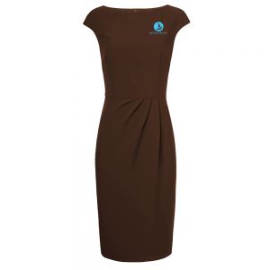 Đầm công sở BO-QLNU05 nâu