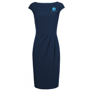 Đầm công sở BO-QLNU05 xanh dương