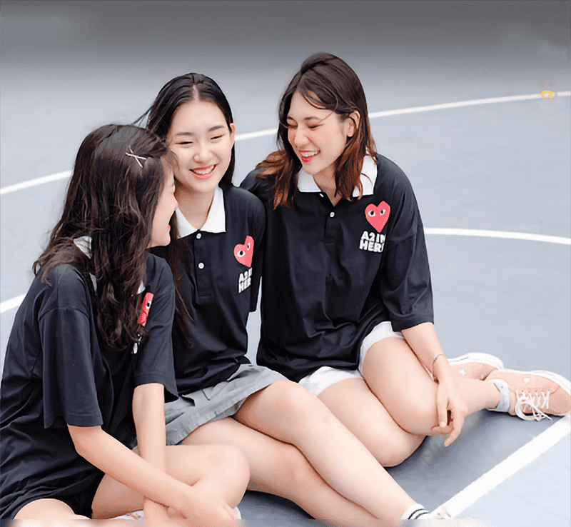 Mẫu áo phông đồng phục lớp đẹp cổ bè