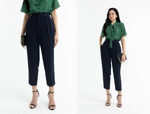 Quần tây slimfit phối áo blouse