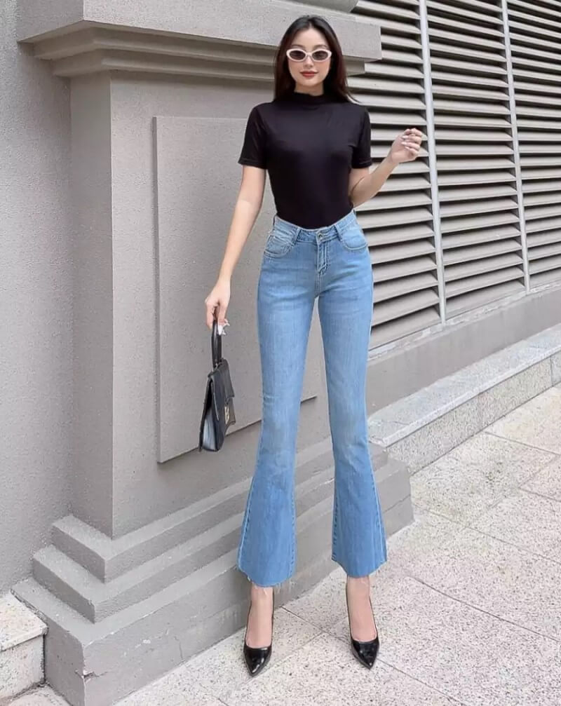 Lưu ý khi phối đồ với quần tây ống loe