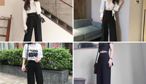 Cách phối đồ với quần tây ống rộng phong cách